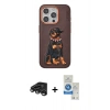 MARSİLYAN™- iPhone 15 Pro Kılıf Nova Form Koleksiyonu - Şeffaf Royal Nano Ekran Koruyucu + Raze Metal Kamera Lens - TMGI
