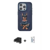 MARSİLYAN™- iPhone 15 Pro Kılıf Nova Form Koleksiyonu - Siyah Bilvis 0.18mm Plus Cam Ekran Koruyucu + Raze Metal Kamera Lens - TMGI