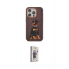 MARSİLYAN™- iPhone 15 Pro Kılıf Nova Form Koleksiyonu - Siyah Bilvis 3D Cam Ekran Koruyucu