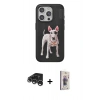MARSİLYAN™- iPhone 15 Pro Kılıf Nova Form Koleksiyonu - Siyah Bilvis 3D Cam Ekran Koruyucu + Raze Metal Kamera Lens - GS