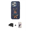 MARSİLYAN™- iPhone 15 Pro Kılıf Nova Form Koleksiyonu - Siyah Bilvis 3D Mat Cam Ekran Koruyucu + Raze Metal Kamera Lens - TMGI