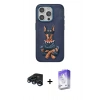 MARSİLYAN™- iPhone 15 Pro Kılıf Nova Form Koleksiyonu - Siyah Bilvis 5in1 3D Magic Cam Ekran Koruyucu + Raze Metal Kamera Lens - LT