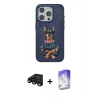 MARSİLYAN™- iPhone 15 Pro Kılıf Nova Form Koleksiyonu - Siyah Bilvis 5in1 3D Magic Cam Ekran Koruyucu + Raze Metal Kamera Lens - SH