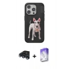 MARSİLYAN™- iPhone 15 Pro Kılıf Nova Form Koleksiyonu - Siyah Bilvis 5in1 3D Magic Cam Ekran Koruyucu + Raze Metal Kamera Lens - LT