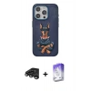 MARSİLYAN™- iPhone 15 Pro Kılıf Nova Form Koleksiyonu - Siyah Bilvis 5in1 3D Magic Cam Ekran Koruyucu + Raze Metal Kamera Lens - TMGI