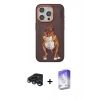MARSİLYAN™- iPhone 15 Pro Kılıf Nova Form Koleksiyonu - Siyah Bilvis 5in1 3D Magic Cam Ekran Koruyucu + Raze Metal Kamera Lens - LT