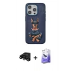 MARSİLYAN™- iPhone 15 Pro Kılıf Nova Form Koleksiyonu - Siyah Bilvis 5in1 5D Magic Hayalet Cam Ekran Koruyucu + Raze Metal Kamera Lens - SH