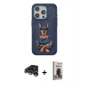 MARSİLYAN™- iPhone 15 Pro Kılıf Nova Form Koleksiyonu - Siyah Bilvis Hayalet Cam Ekran Koruyucu + Raze Metal Kamera Lens - GS