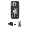 MARSİLYAN™- iPhone 15 Pro Kılıf Nova Form Koleksiyonu - Siyah Bilvis Hayalet Cam Ekran Koruyucu + Raze Metal Kamera Lens - SH