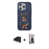 MARSİLYAN™- iPhone 15 Pro Kılıf Nova Form Koleksiyonu - Siyah Bilvis Hayalet Cam Ekran Koruyucu + Raze Metal Kamera Lens - TMGI