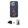MARSİLYAN™- iPhone 15 Pro Kılıf Nova Form Koleksiyonu - Siyah Bilvis Hayalet Cam Ekran Koruyucu + Raze Metal Kamera Lens - SH