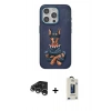 MARSİLYAN™- iPhone 15 Pro Kılıf Nova Form Koleksiyonu - Siyah Bilvis Hayalet Cam Ekran Koruyucu + Raze Metal Kamera Lens - GS