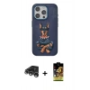 MARSİLYAN™- iPhone 15 Pro Kılıf Nova Form Koleksiyonu - Siyah Buffer Cam Ekran Koruyucu + Raze Metal Kamera Lens - GS