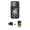 MARSİLYAN™- iPhone 15 Pro Kılıf Nova Form Koleksiyonu - Siyah Buffer Cam Ekran Koruyucu + Raze Metal Kamera Lens - LT
