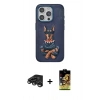 MARSİLYAN™- iPhone 15 Pro Kılıf Nova Form Koleksiyonu - Siyah Buffer Cam Ekran Koruyucu + Raze Metal Kamera Lens - TMGI