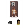 MARSİLYAN™- iPhone 15 Pro Kılıf Nova Form Koleksiyonu - Siyah Buffer Cam Ekran Koruyucu + Raze Metal Kamera Lens - TMGI