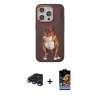 MARSİLYAN™- iPhone 15 Pro Kılıf Nova Form Koleksiyonu - Siyah Buffer Hayalet Cam Ekran Koruyucu + Raze Metal Kamera Lens - LT