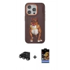 MARSİLYAN™- iPhone 15 Pro Kılıf Nova Form Koleksiyonu - Siyah Buffer Hayalet Cam Ekran Koruyucu + Raze Metal Kamera Lens - SH