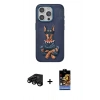 MARSİLYAN™- iPhone 15 Pro Kılıf Nova Form Koleksiyonu - Siyah Buffer Hayalet Cam Ekran Koruyucu + Raze Metal Kamera Lens - SH