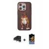 MARSİLYAN™- iPhone 15 Pro Kılıf Nova Form Koleksiyonu - Siyah Buffer Hayalet Cam Ekran Koruyucu + Raze Metal Kamera Lens - GS