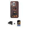 MARSİLYAN™- iPhone 15 Pro Kılıf Nova Form Koleksiyonu - Siyah Buffer Hayalet Cam Ekran Koruyucu + Raze Metal Kamera Lens - GS