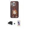 MARSİLYAN™- iPhone 15 Pro Kılıf Nova Form Koleksiyonu - Siyah Joko 5D Cam + Raze Metal Kamera Lens - LT