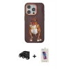 MARSİLYAN™- iPhone 15 Pro Kılıf Nova Form Koleksiyonu - Siyah Joko 5D Cam + Raze Metal Kamera Lens - SH