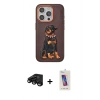 MARSİLYAN™- iPhone 15 Pro Kılıf Nova Form Koleksiyonu - Siyah Joko 5D Cam + Raze Metal Kamera Lens - SH
