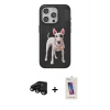 MARSİLYAN™- iPhone 15 Pro Kılıf Nova Form Koleksiyonu - Siyah Joko 5D Cam + Raze Metal Kamera Lens - SH