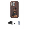 MARSİLYAN™- iPhone 15 Pro Kılıf Nova Form Koleksiyonu - Siyah Joko Magic 5D Cam + Raze Metal Kamera Lens - GS