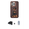 MARSİLYAN™- iPhone 15 Pro Kılıf Nova Form Koleksiyonu - Siyah Joko Magic 5D Cam + Raze Metal Kamera Lens - LT