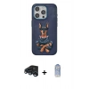 MARSİLYAN™- iPhone 15 Pro Kılıf Nova Form Koleksiyonu - Siyah Joko Magic 5D Cam + Raze Metal Kamera Lens - LT