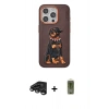 MARSİLYAN™- iPhone 15 Pro Kılıf Nova Form Koleksiyonu - Siyah Joko Magic 5D Hayalet Cam + Raze Metal Kamera Lens - TMGI