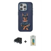 MARSİLYAN™- iPhone 15 Pro Kılıf Nova Form Koleksiyonu - Siyah Polymer Nano Ekran Koruyucu + Raze Metal Kamera Lens - LT
