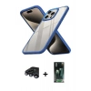 MARSİLYAN™- iPhone 15 Pro Kılıf Nova Işık Serisi - Şeffaf 360 Full Body Arka Koruyucu + Raze Metal Kamera Lens - LT