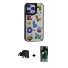 MARSİLYAN™- iPhone 15 Pro Kılıf Odak Klasik Serisi - Şeffaf 360 Full Body Arka Koruyucu + Raze Metal Kamera Lens - SH