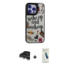 MARSİLYAN™- iPhone 15 Pro Kılıf Odak Klasik Serisi - Şeffaf Pasifik Cam Ekran Koruyucu + Raze Metal Kamera Lens - GS