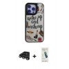 MARSİLYAN™- iPhone 15 Pro Kılıf Odak Klasik Serisi - Şeffaf Pasifik Cam Ekran Koruyucu + Raze Metal Kamera Lens - TMGI