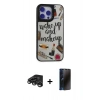 MARSİLYAN™- iPhone 15 Pro Kılıf Odak Klasik Serisi - Siyah 3D Antistatik Hayalet Cam Ekran Koruyucu + Raze Metal Kamera Lens - TMGI