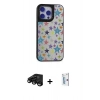 MARSİLYAN™- iPhone 15 Pro Kılıf Odak Klasik Serisi - Siyah Bilvis 0.18mm Plus Cam Ekran Koruyucu + Siyah Raze Metal Kamera Lens
