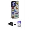 MARSİLYAN™- iPhone 15 Pro Kılıf Odak Klasik Serisi - Siyah Bilvis 5in1 3D Magic Cam Ekran Koruyucu + Raze Metal Kamera Lens - SH