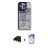 MARSİLYAN™- iPhone 15 Pro Kılıf Odak Klasik Serisi - Siyah Bilvis 5in1 3D Magic Cam Ekran Koruyucu + Raze Metal Kamera Lens - SH