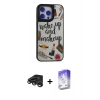 MARSİLYAN™- iPhone 15 Pro Kılıf Odak Klasik Serisi - Siyah Bilvis 5in1 3D Magic Cam Ekran Koruyucu + Titanyum Gri Raze Metal Kamera Lens