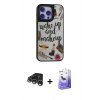 MARSİLYAN™- iPhone 15 Pro Kılıf Odak Klasik Serisi - Siyah Bilvis 5in1 5D Magic Hayalet Cam Ekran Koruyucu + Raze Metal Kamera Lens - GS