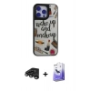 MARSİLYAN™- iPhone 15 Pro Kılıf Odak Klasik Serisi - Siyah Bilvis 5in1 5D Magic Hayalet Cam Ekran Koruyucu + Raze Metal Kamera Lens - TMGI