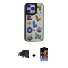 MARSİLYAN™- iPhone 15 Pro Kılıf Odak Klasik Serisi - Siyah Buffer Hayalet Cam Ekran Koruyucu + Raze Metal Kamera Lens - LT