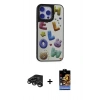 MARSİLYAN™- iPhone 15 Pro Kılıf Odak Klasik Serisi - Siyah Buffer Hayalet Cam Ekran Koruyucu + Raze Metal Kamera Lens - TMGI