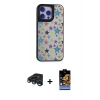 MARSİLYAN™- iPhone 15 Pro Kılıf Odak Klasik Serisi - Siyah Buffer Hayalet Cam Ekran Koruyucu + Raze Metal Kamera Lens - LT