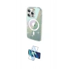MARSİLYAN™- iPhone 15 Pro Kılıf Odak Modern Serisi - Siyah 3D Antistatik Seramik Nano Ekran Koruyucu