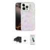 MARSİLYAN™- iPhone 15 Pro Kılıf Odak Prime - Şeffaf Pasifik Cam Ekran Koruyucu + Raze Metal Kamera Lens - GS